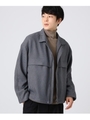 ガンクラブツィードブルゾン/チャコールグレー(214)