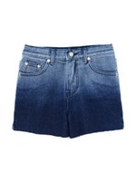 グラデデニムショートパンツ/BLUE