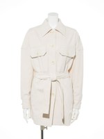 コーデュロイシャツブルゾン/アイボリー