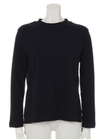 サイドスリットリブプルオーバー/ネイビー