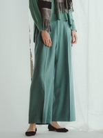 サキソニーワイドフルレンパンツ/グリーン