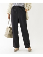 サテンイージーパンツ/ブラック(019)