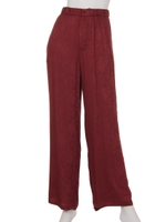 ジャガードパンツ/ワイン