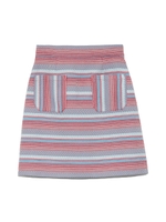 ジャガード台形スカート/RED