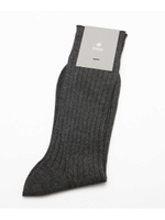 ソリッドリブソックス/グレー(020)