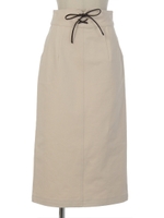 タイトロングスカート/ベージュ