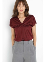 タックボーダーカットソー/ボルドーボーダー1(071)