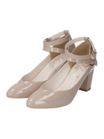 ダブルストラップサンダル/ベージュ