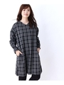 チェックジャガードワンピース/ブラック(319)