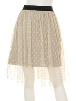 チュールスカート/BEIGE