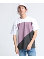 トライアングルカッティングTシャツ/ホワイト(501)