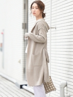 ドライブークレーフーディガン/ベージュ