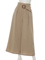 ハイウエストワイドPN/ベージュ