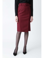 ハイカウントフラノラップスカート/ボルドー(070)