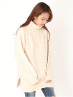 バルキーモックネックチュニック/IVORY