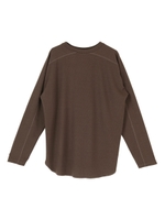 パターンメッシュプルオーバー/モカ