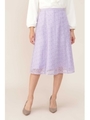 フラワーレーススカート/ラベンダー(080)