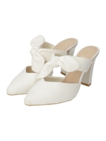 フロントリボンミュール/オフホワイト