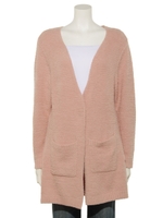 フワモコニットロングカーデガン/ピンク