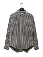 ブロードムジ&ガラレギュラーカラーSH/ベージュ