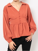 ペプラムブラウス/ORG