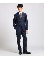 ペンシルストライプ　スーツ　 Fabric by MIYUKI Bemback(R)/ネイビー(393)