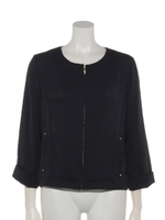 ポリワッシャーカルゼノーカラーブルゾン/ネイビー