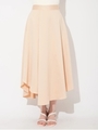 マットサテンフレアスカート/ベージュ