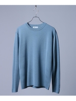 ミラノリブニットクルーネックプルオーバー/ライトグリーン(021)