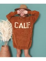 モールニットユッタリワンピース/ブラウン(015)