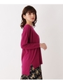 モチモチ切り替えチュニックプルオーバー/ペルシアンレッド(074)