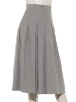 ライト起毛ビット付スカーチョ/ライトグレー