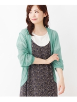 ラメボレロカーディガン/ライトグリーン(021)