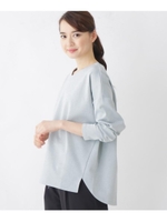 ラメリップル前後差プルオーバー/ライトグリーン(021)