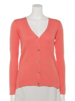 ランダムリブカーデ/ピンク