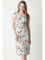 ルミナスフラワープリントワンピース/ベージュ1(041)