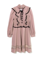 レースアップレディーワンピース/ベージュ