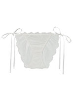 レースリボン 単品ショーツ/WHITE