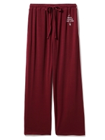 レーヨンロゴロングパンツ/RED