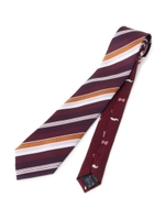 レジメンタルストライプ×ジェントルマン　クレリックネクタイ/ワインレッド(063)