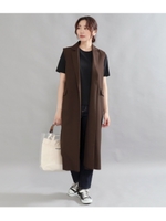 ロングジレ/ブラウン(015)