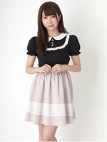 ワイドレースギャザーSK/ピンク