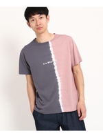 縦切替タイダイＴシャツ/ピンク(572)