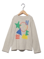 長袖Tシャツ/ベージュ