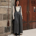 Uネックコクーンシルエットジャンパースカート