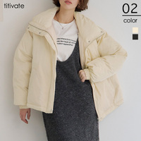 シャイニーワッシャーショート中綿ジャケット