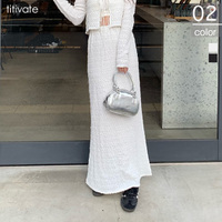 ジャガードセミフレアスカート