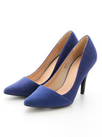 切替スエードパンプス