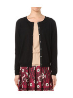 ビジューボタンカーディガン+ブラウスアンサンブル