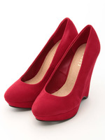 AWカラーウェッジパンプス